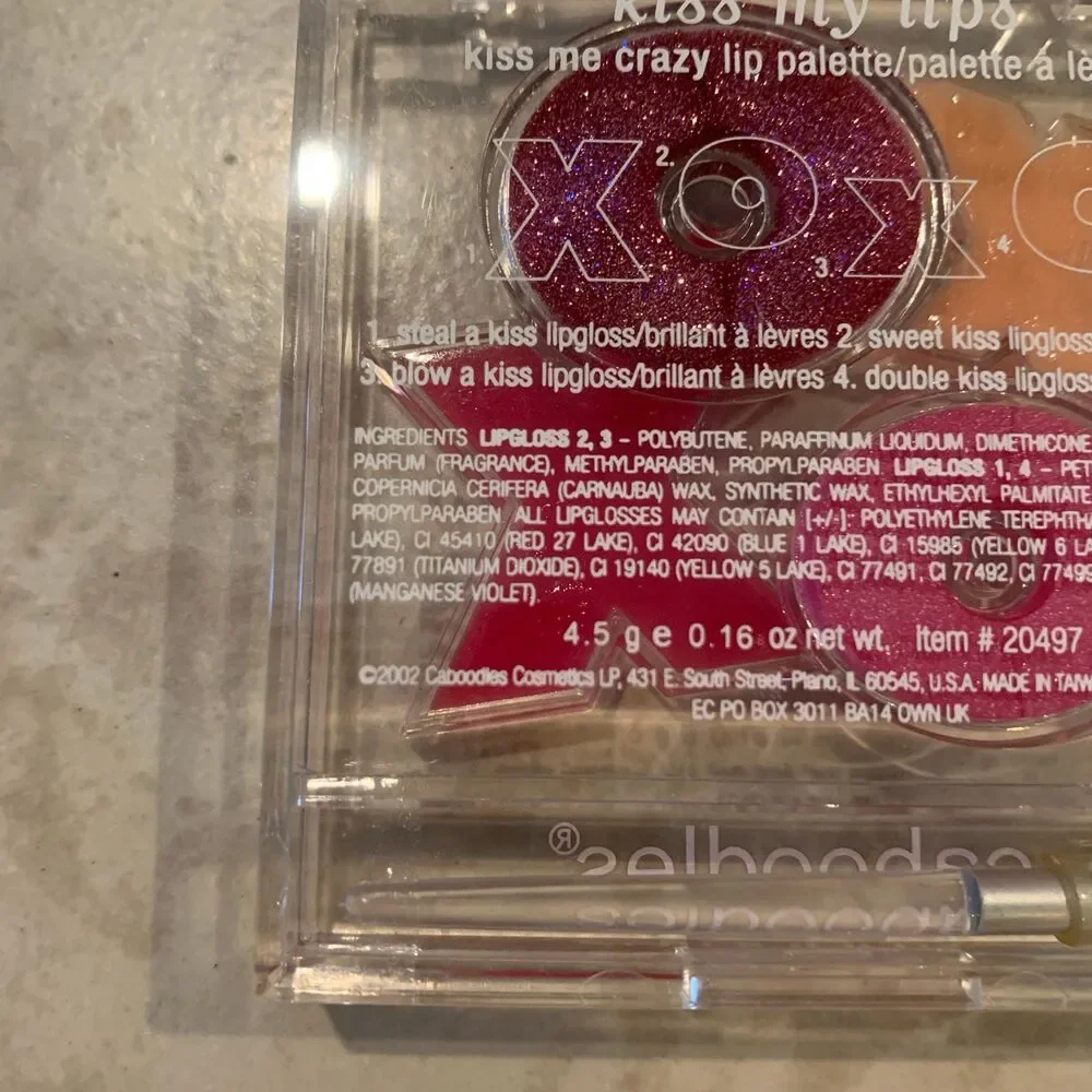 Caboodle's Makeup Collectable XOXO Lip Gloss compact